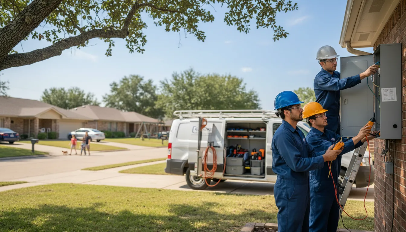 Certified electrician providing emergency electrical services in Fifield, WI
